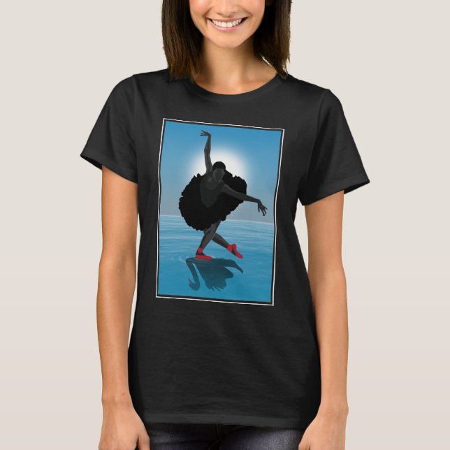 Swan Lake Ballerina T-Shirt (Vorderseite)