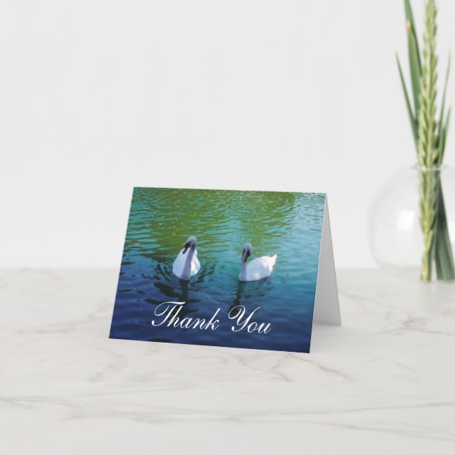 Swan Lake - Dankeschön Karten (Vorderseite)