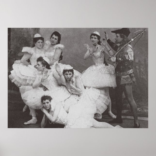 Swan Lake, Mariinsky Theater, 1895 (b/w Foto) Poster (Vorne)