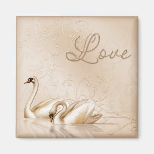 Swan Liebe Magnet