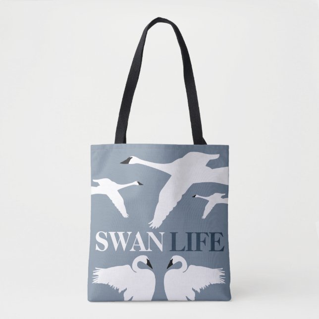 Swan Life, Elegante Swan Tasche (Vorderseite)