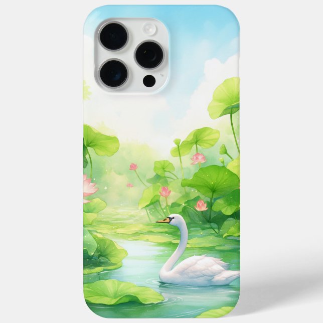 Swan Nature Embrace Case-Mate iPhone Hülle (Rückseite)