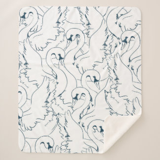 Swan Pattern Seamlessswan, pattern, abstract, back Sherpadecke