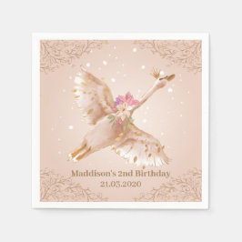 Swan Princess Baby Shower Party Serviette