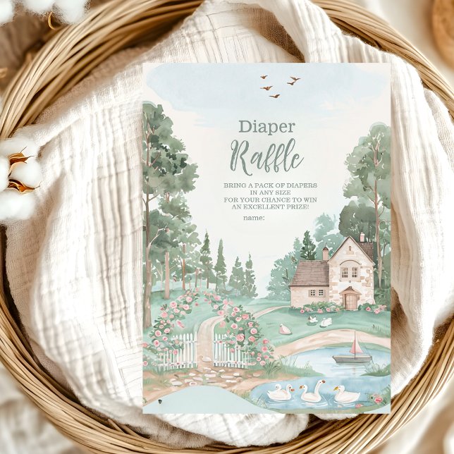 Swan Princess Diapper Raffle Begleitkarte (Von Creator hochgeladen)