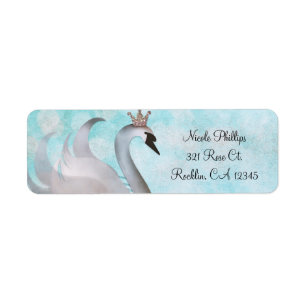 Swan Princess Glitzer Fairy Tale Party Einladung