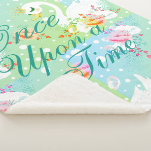 Swan Princess-Muster benutzerdefiniert "Once Upon Sherpadecke