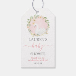 Swan Princess Pink Baby Showmarke Geschenkanhänger