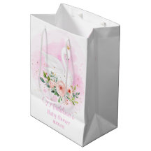 Swan Princess Pink Girl Birthday Baby Dusche