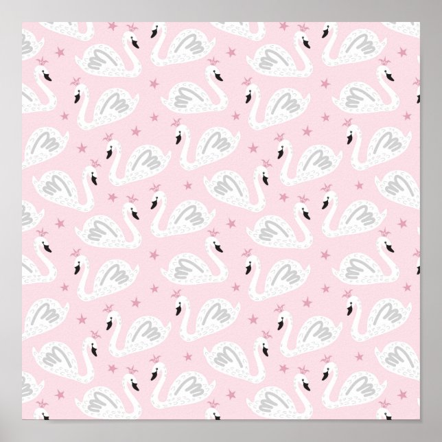 Swan Princess Scrapbook Paper 12"x12" Poster (Vorne)