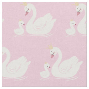 Swan Queen Princess Crown Baby Niedlich Kinderzimm Stoff
