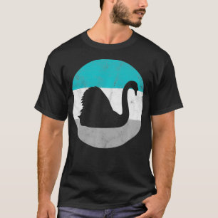 Swan Retro Bird Geschenk für Männer oder Jungen T-Shirt