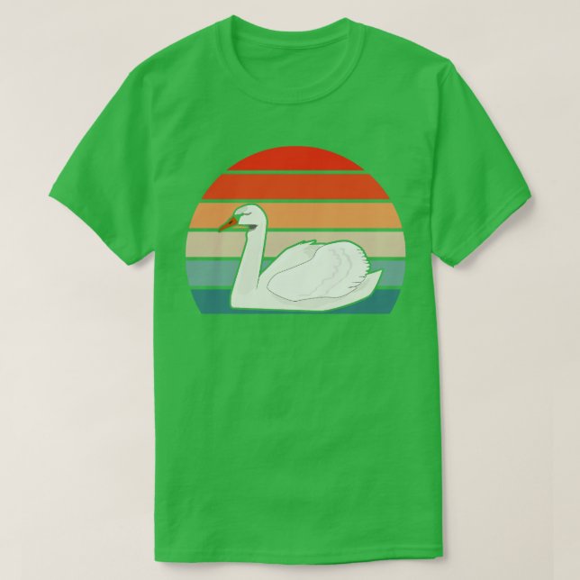 Swan Retro T-Shirt (Design vorne)