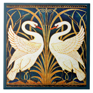 Swan, Rush und Iris, Fliese