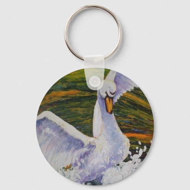 Swan-Schlüsselkette Schlüsselanhänger (Vorderseite)