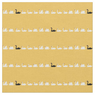Swan See-kleines Schwan-Gewebe Stoff