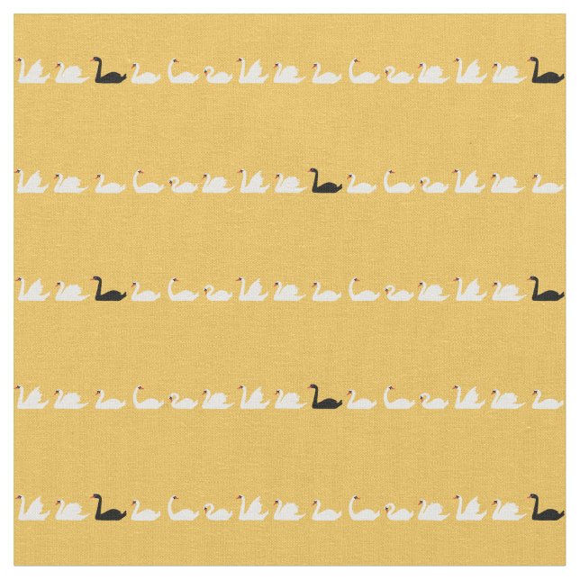 Swan See-kleines Schwan-Gewebe Stoff (Nahaufnahme)