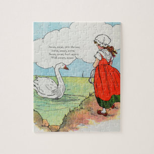 Swan, Swan Over Sea Mother Gänse Kinderzimmer Rhym