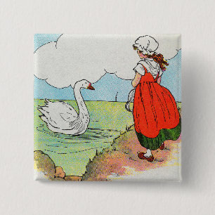 Swan, Swan Over Sea Mother Gänse Kinderzimmer Rhym Button