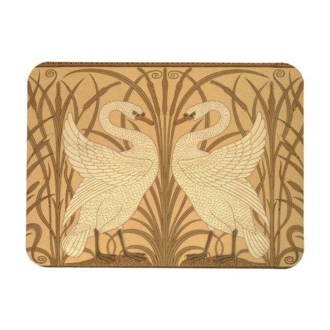 Swan Tapete Design Magnet (Horizontal)