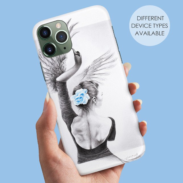 Swan Woman Dancer Elegante Ballet Surreal Art Case-Mate iPhone Hülle (Von Creator hochgeladen)