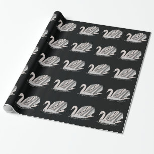 Swan Wrapping Paper Geschenkpapier
