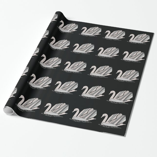 Swan Wrapping Paper Geschenkpapier (Ungerollt)