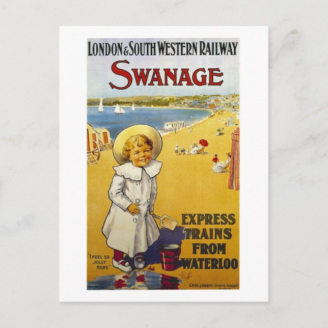 Swanage, Großbritannien, Reisen, Vintag Postkarte (Vorderseite)