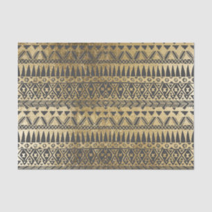 Swanky Imitat-Gold und schwarze Handgezeichneter Seidenpapier