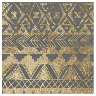 Swanky Imitat-Gold und schwarze Handgezeichneter Stoff