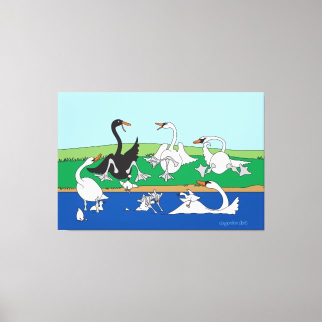 Swanna Talk 40x60 Canvas Print Leinwanddruck (Vorderseite)