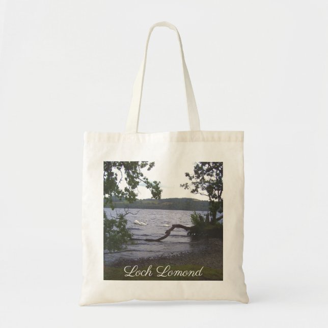 Swans auf Loch Lomond Tragetasche (Vorne)