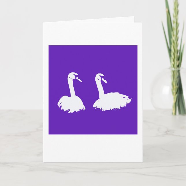 Swans Grafikkarte Karte (Vorderseite)