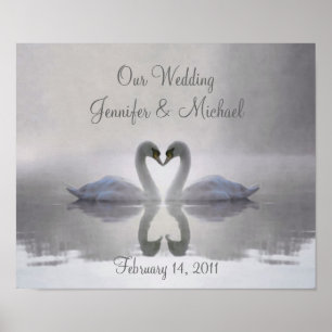 Swans in Love ~ Poster / Mariée & Salle