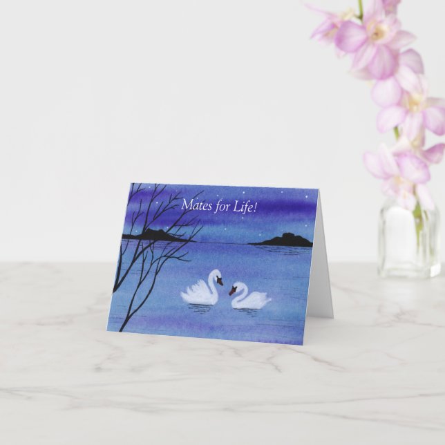 Swans-Jubiläumskarte Karte (Orchidee)