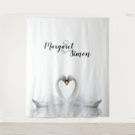 Swans Liebe benennt Hochzeit Wandteppich