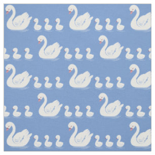 Swans Mama und Baby Niedlich Kids Stoff