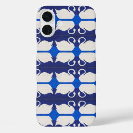Swans Reflection of Lake Artisan Crochet Print iPhone 16 Plus Hülle
