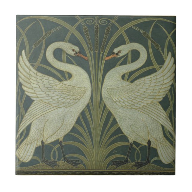 Swans von Walter Reed 1875 Fliese (Vorderseite)