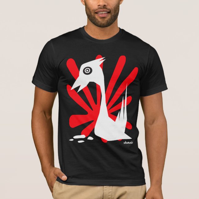 SwanSun (Swanson) dunkler T - Shirt (Vorderseite)