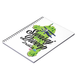 Swaraj Dweep India Map Notizblock