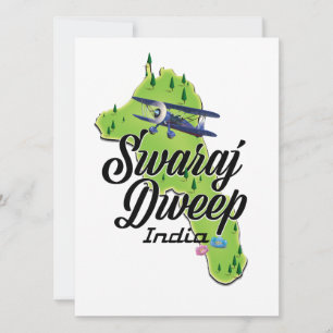 Swaraj Dweep Indien Karte