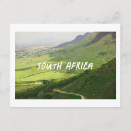 Swartland Mountains Fields View South Africa ZA Feiertagspostkarte