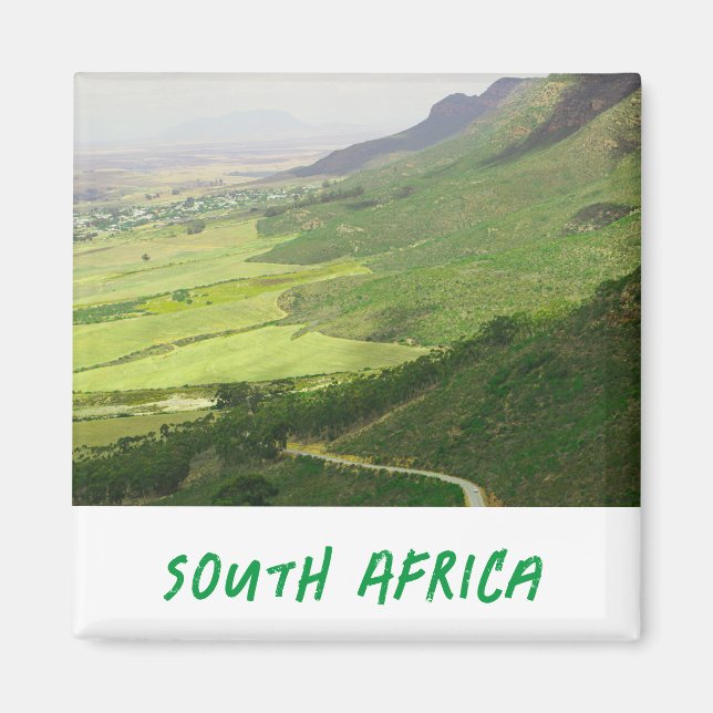 Swartland Mountains Fields View South Africa ZA Magnet (Vorne)