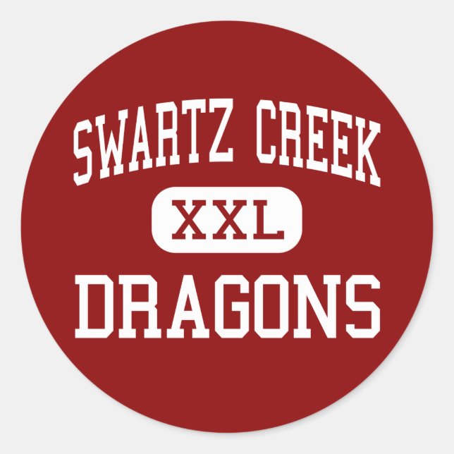 Swartz Creek - Dragons - High - Swartz Creek Runder Aufkleber (Vorderseite)