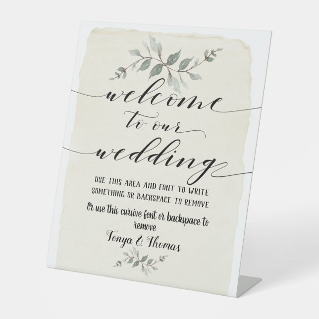 Swash Schriftart schreiben Kalligrafie Rustikale B Sockelschild (Vorderseite)