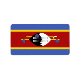Swasiland Adressaufkleber