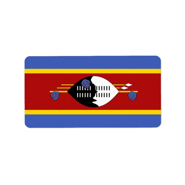 Swasiland Adressaufkleber (Vorne)