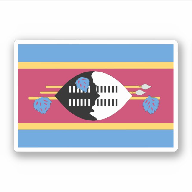 Swasiland Aufkleber (Vorderseite)