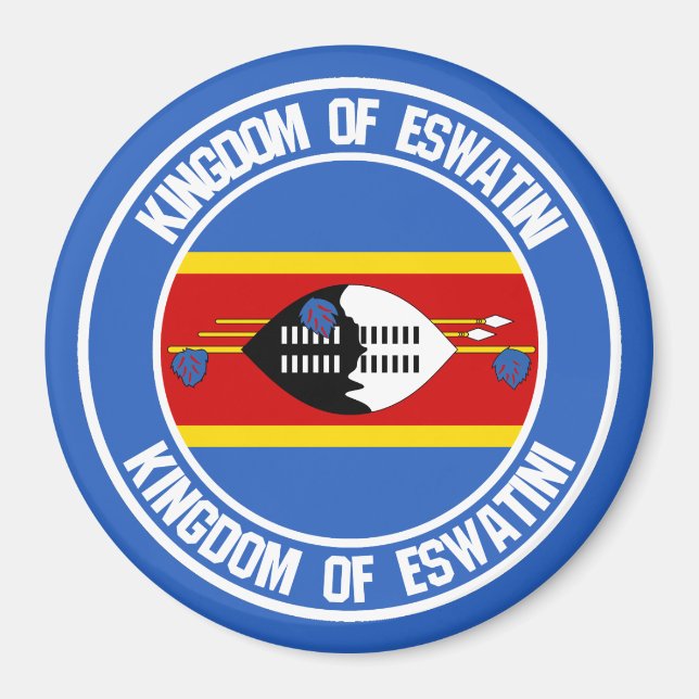 Swasiland ( Eswatini ) RundEmblem Magnet (Vorne)